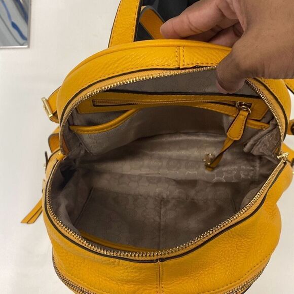 Michael Kors Rhea Backpack Sunflower Yellow - Picture 6 of 8